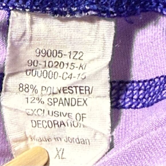 Champion Blue and Purple Athletic Shorts with Cosmic Pattern size XL - Picture 5 of 5